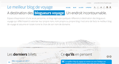 Desktop Screenshot of lemeilleurblogdevoyage.com