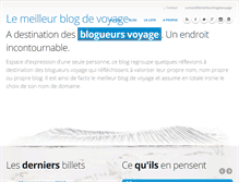 Tablet Screenshot of lemeilleurblogdevoyage.com